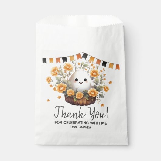 Leuke Ghost Halloween Verjaardagsgunst Bedankzakje (Voorkant)