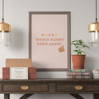 Leuke Ghost Halloween Wall Art Poster