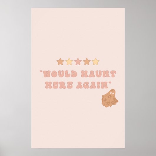 Leuke Ghost Halloween Wall Art Poster (Voorkant)