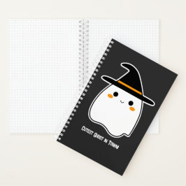 Leuke Ghost met gepersonaliseerd Afbeelding en tek Notitieboek