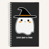 Leuke Ghost met gepersonaliseerd Afbeelding en tek Notitieboek (Voorkant)