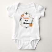 Leuke Ghost Mijn Eerste Halloween Baby Bodysuit (Voorkant)