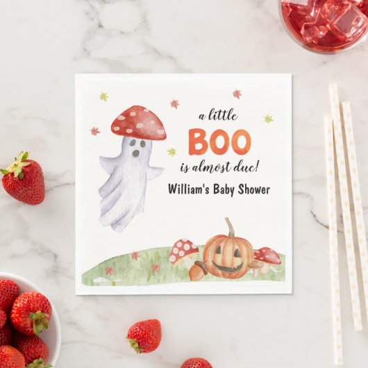 Leuke Ghost Mushroom Halloween Baby shower Servet (Insitu)