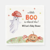 Leuke Ghost Mushroom Halloween Baby shower Servet (Voorkant)
