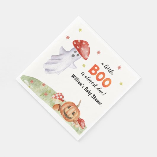 Leuke Ghost Mushroom Halloween Baby shower Servet (Hoek)