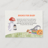 Leuke Ghost Mushroom Halloween boeken voor Baby Informatiekaartje (Voorkant)