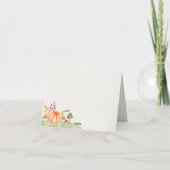 Leuke Ghost Mushroom Halloween Herfst Baby shower Bedankkaart (Achterkant)