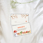 Leuke Ghost Mushroom Halloween Luier Raffle Informatiekaartje