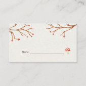 Leuke Ghost Mushroom Halloween Luier Raffle Informatiekaartje (Achterkant)