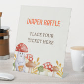 Leuke Ghost Mushroom Halloween Luier Raffle Reclamebord Met Voetstuk (Insitu)