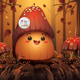 Leuke Ghost Mushroom Halloween Mama te zijn Ronde Button 3,2 Cm