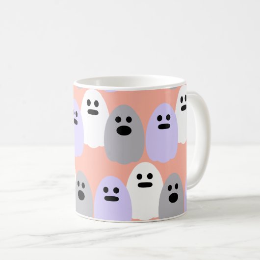 Leuke Ghost Pastel Koffiemok (Voorkant rechts)