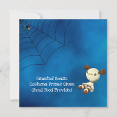 Leuke Ghost Reaper en Jack-o-lantaarn Halloween Kaart (Achterkant)