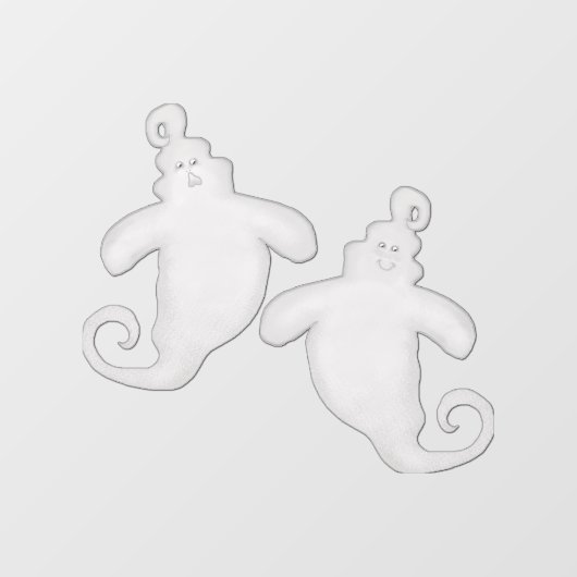 Leuke Ghost Venster Klemmen Raamsticker (Vel)