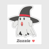 Leuke Ghost Witch Haloween Sticker (Vel)