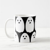 Leuke Ghost Zwart en Wit Koffiemok (Links)