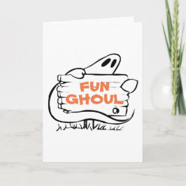 Leuke Ghoul Grappige Italiaanse Ghost Halloween Gr Kaart