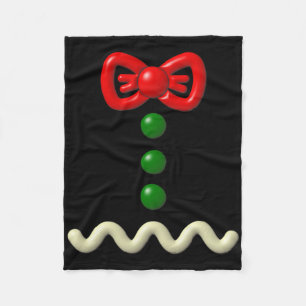 Leuke Gingerbread Man kostuum Halloween Gift Fleece Deken