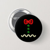 Leuke Gingerbread Man kostuum Halloween Gift Ronde Button 5,7 Cm (Voorkant /achterkant)