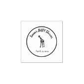 Leuke giraffe - baby shower rubberstempel (Afrduk)