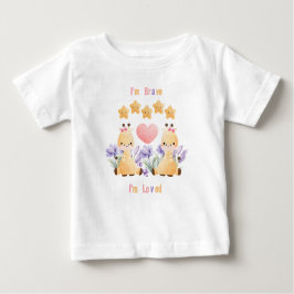 Leuke Giraffe Baby T-shirt | Ik ben dapper - ik be