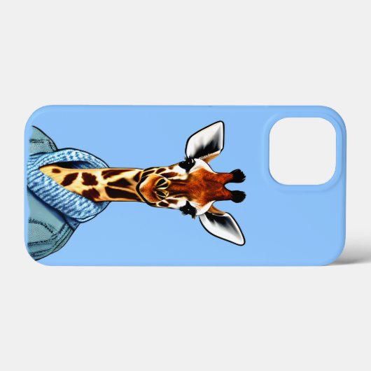 Leuke Giraffe Dragen van een Denim Jacket Case-Mate iPhone Case (Achterkant (horizontaal))