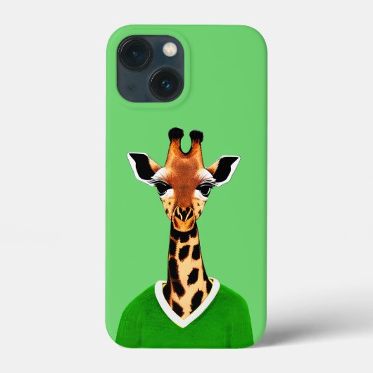 Leuke Giraffe Dragen van een groene trui Case-Mate iPhone Case (Achterkant)