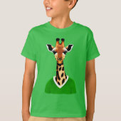 Leuke Giraffe Dragen van een groene trui Kind T-sh T-shirt (Voorkant)