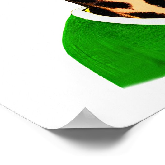 Leuke Giraffe Dragen van een groene trui Print (Hoek)