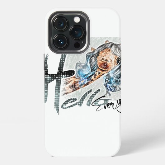 Leuke giraffe grappige iPhone / iPad case Hoesje (Achterkant)