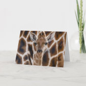 Leuke giraffe Happy Birthday Card Kaart (Voorkant)