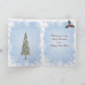 Leuke Giraffe in de Kerstkaart van het Pet van de Feestdagen Kaart (Binnen)