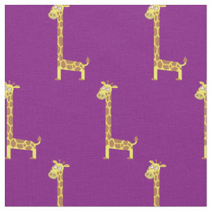 Leuke Giraffe Kinder Baby kwekerij Paarse Stof