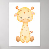 Leuke Giraffe Kinderkamer Poster Decoratie voor Ki (Voorkant)