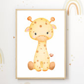 Leuke Giraffe Kinderkamer Poster Decoratie voor Ki