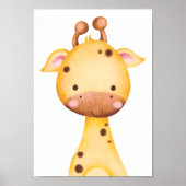Leuke Giraffe-kinderkamerposter voor kinderkamerde Poster (Voorkant)