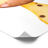 Leuke Giraffe-kinderkamerposter voor kinderkamerde Poster (Hoek)