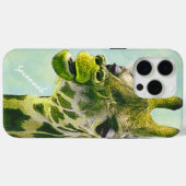 Leuke  Giraffe Lime Green op Waterverf Aqua Case-Mate iPhone Case (Achterkant (horizontaal))