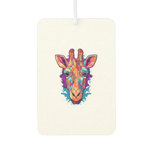 Leuke Giraffe Mannen Vrouwen Kinder Luchtverfrisser (Voorkant)