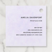 Leuke Giraffe met Floral Crown Business Bedankjes Labels (Achterkant)