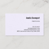 Leuke Giraffe met Floral Crown Visitekaartje (Achterkant)