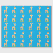 Leuke Giraffe Munching Thunder_Cove Cadeaupapier (Vlak)