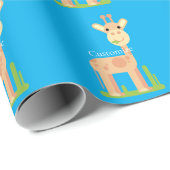 Leuke Giraffe Munching Thunder_Cove Cadeaupapier (Rol Hoek)