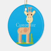 Leuke Giraffe Munching Thunder_Cove Keramisch Ornament (Links)