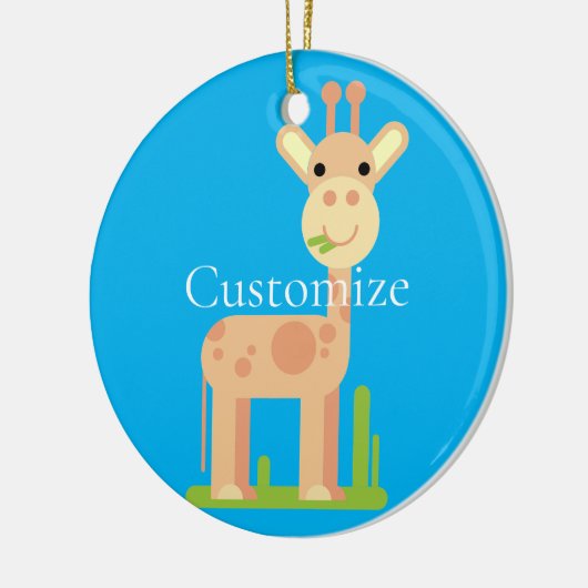 Leuke Giraffe Munching Thunder_Cove Keramisch Ornament (Links)