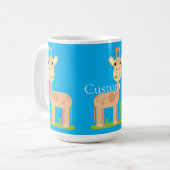 Leuke Giraffe Munching Thunder_Cove Koffiemok (Voorkant links)
