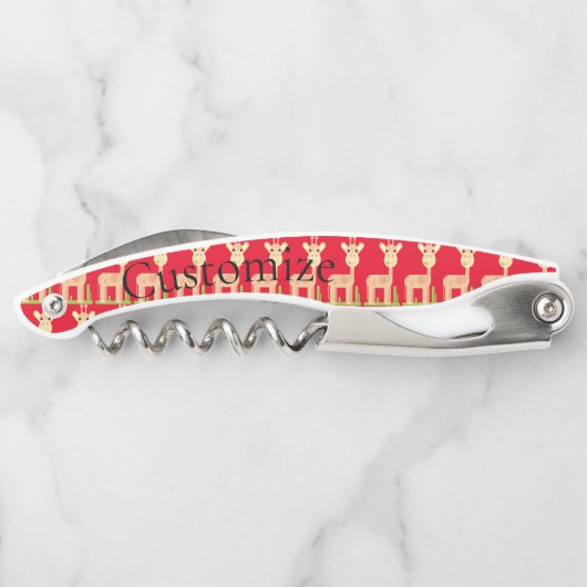 Leuke Giraffe Munching Thunder_Cove Kurkentrekker (Achterkant)