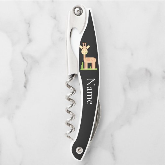 Leuke Giraffe Munching Thunder_Cove Kurkentrekker (Voorkant)