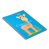 Leuke Giraffe Munching Thunder_Cove Notitieboek (Rechterzijde)