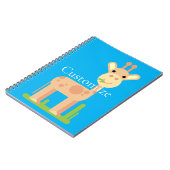 Leuke Giraffe Munching Thunder_Cove Notitieboek (Linkerzijde)
